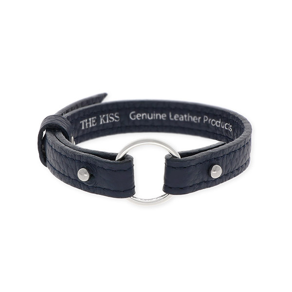 THE KISS レザーブレスレット&シルバーリング セット