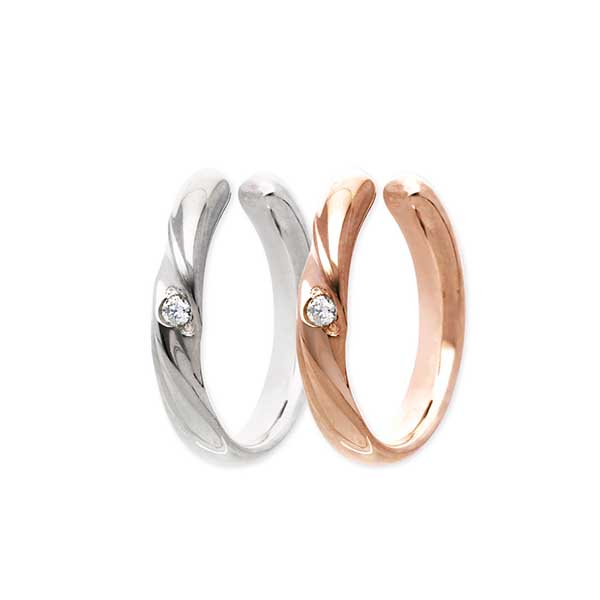 THE KISS シルバーペアイヤーカフ