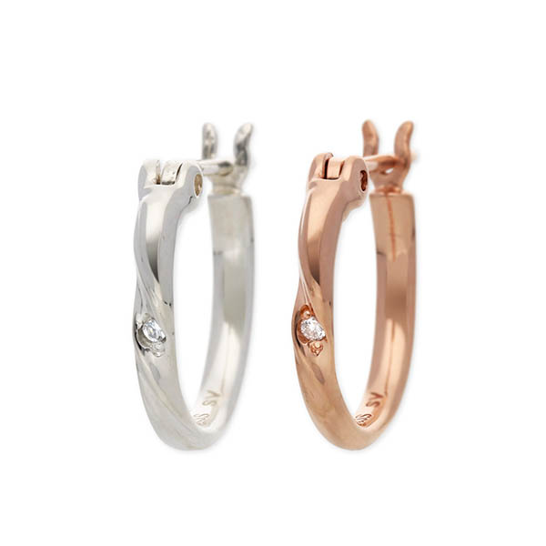 THE KISS シルバーペアピアス