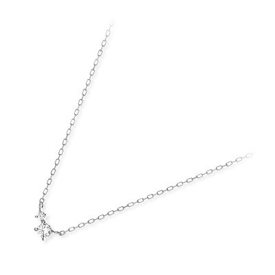 THE KISS ホワイトゴールドネックレス