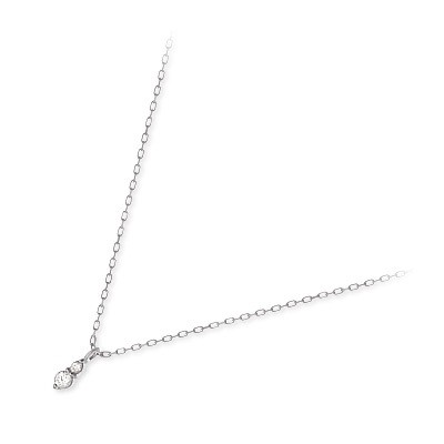 THE KISS ホワイトゴールドネックレス