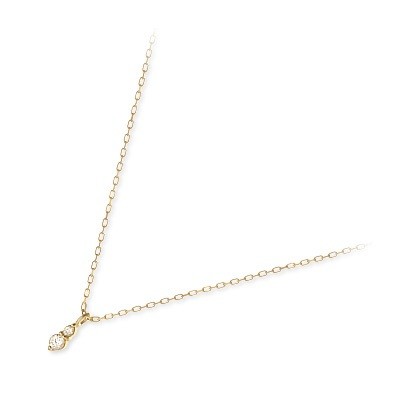 THE KISS イエローゴールドネックレス