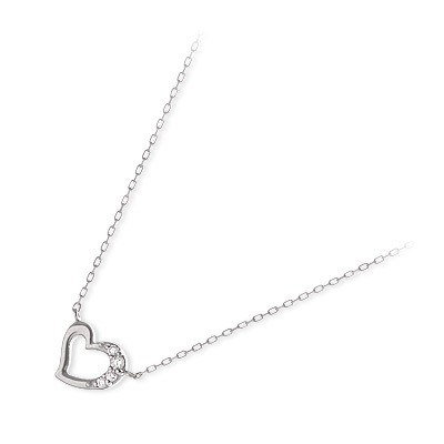 THE KISS ホワイトゴールドネックレス