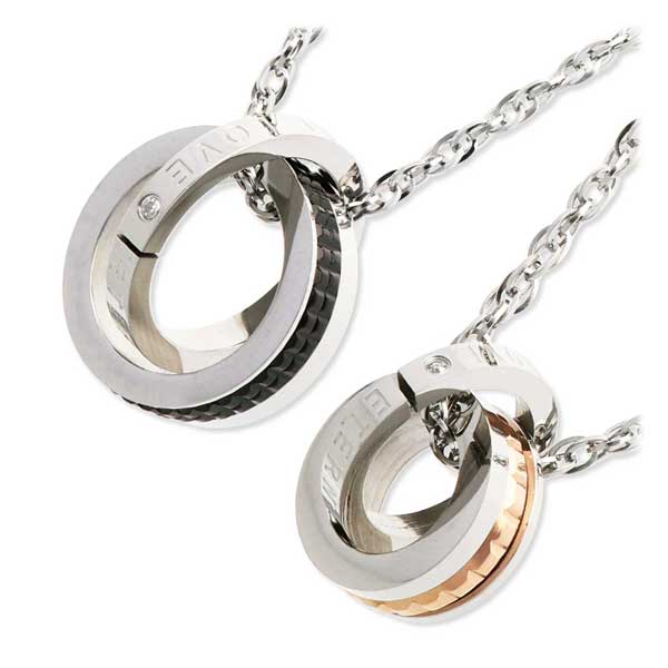 MARIA BRIGHT ステンレスペアネックレス