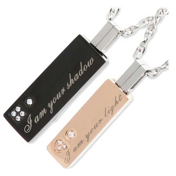 MARIA BRIGHT ステンレスペアネックレス