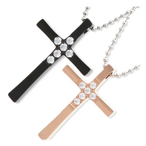 MARIA BRIGHT ステンレスペアネックレス