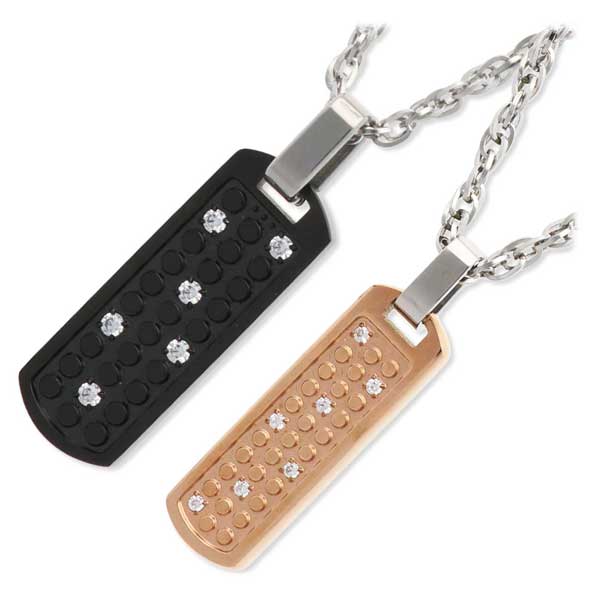 MARIA BRIGHT ステンレスペアネックレス