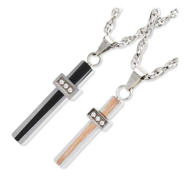 MARIA BRIGHT ステンレスペアネックレス