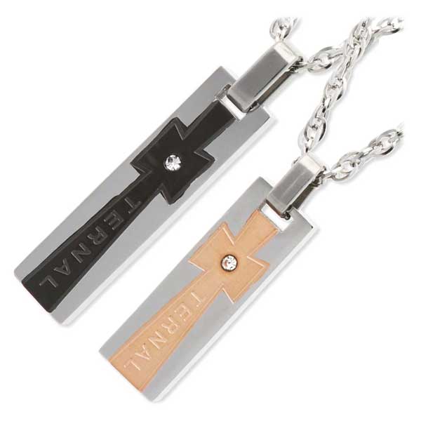 MARIA BRIGHT ステンレスペアネックレス