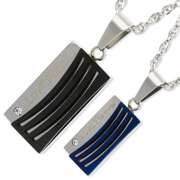 MARIA BRIGHT ステンレスペアネックレス