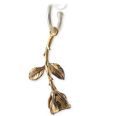 HOLLOOW シルバーフープピアス(片耳用)