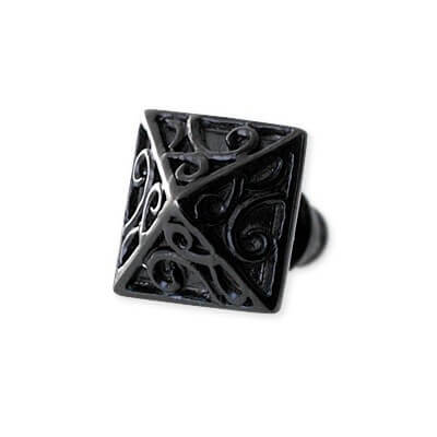 HOLLOOW シルバースタッドピアス(片耳用)