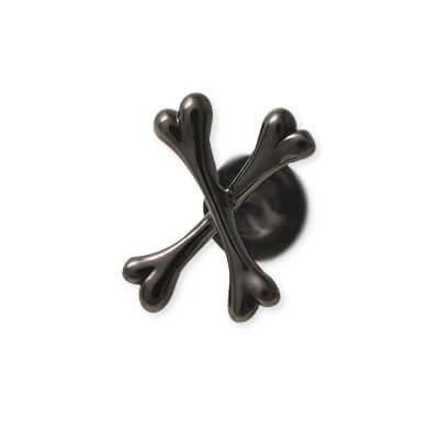 HOLLOOW シルバースタッドピアス(片耳用)