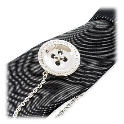 シルバーネクタイピン&ネクタイセット