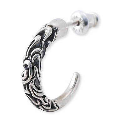 K-SMITH シルバーフープピアス(片耳用)