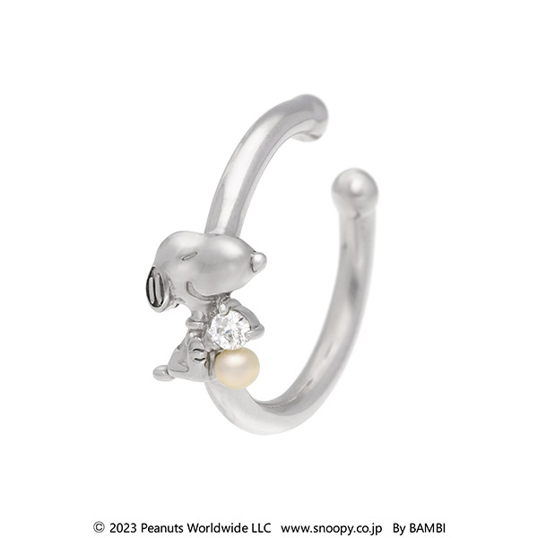 スヌーピー (SNOOPY) シルバーイヤーカフ