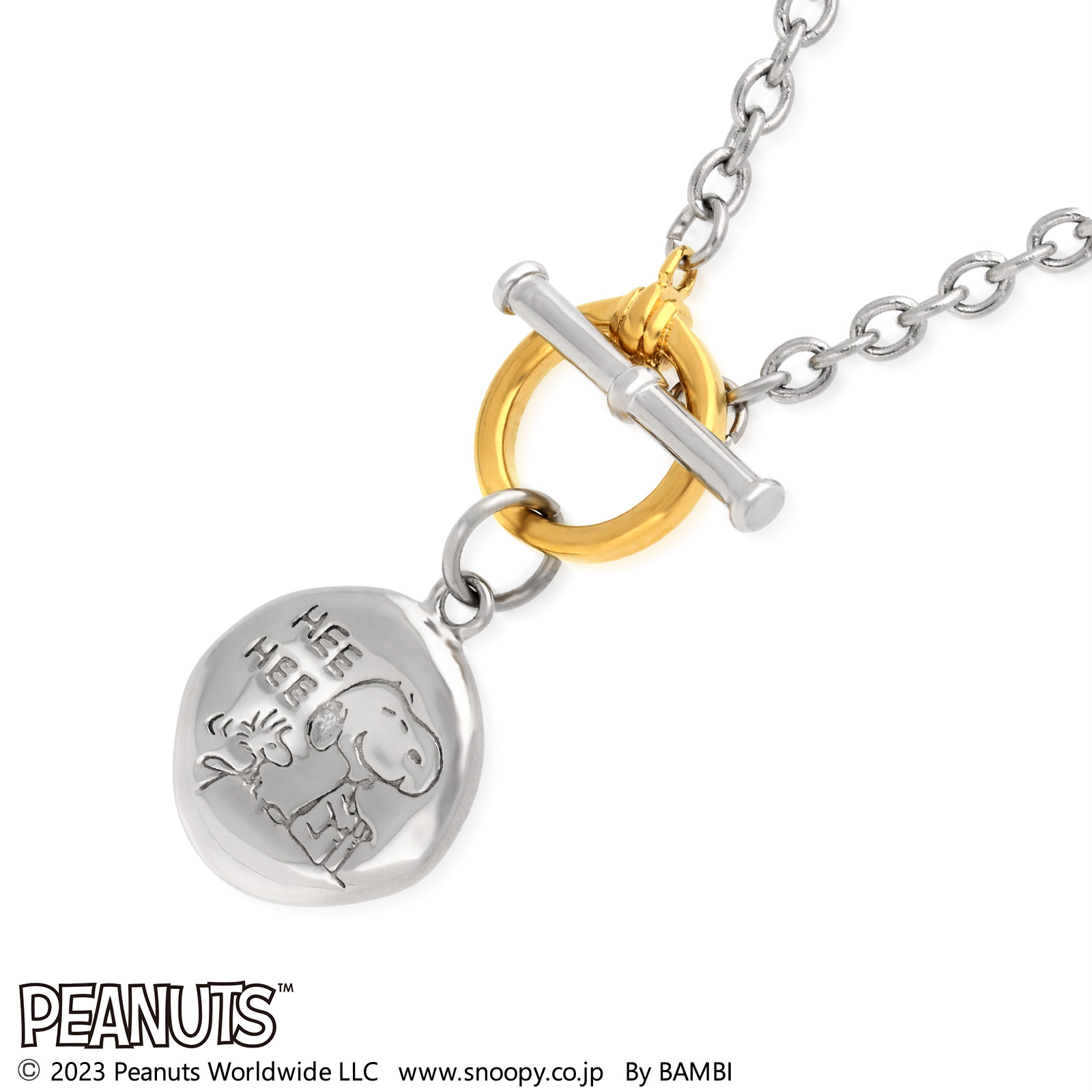 スヌーピー (SNOOPY) レディース ステンレスネックレス KLNZ20012