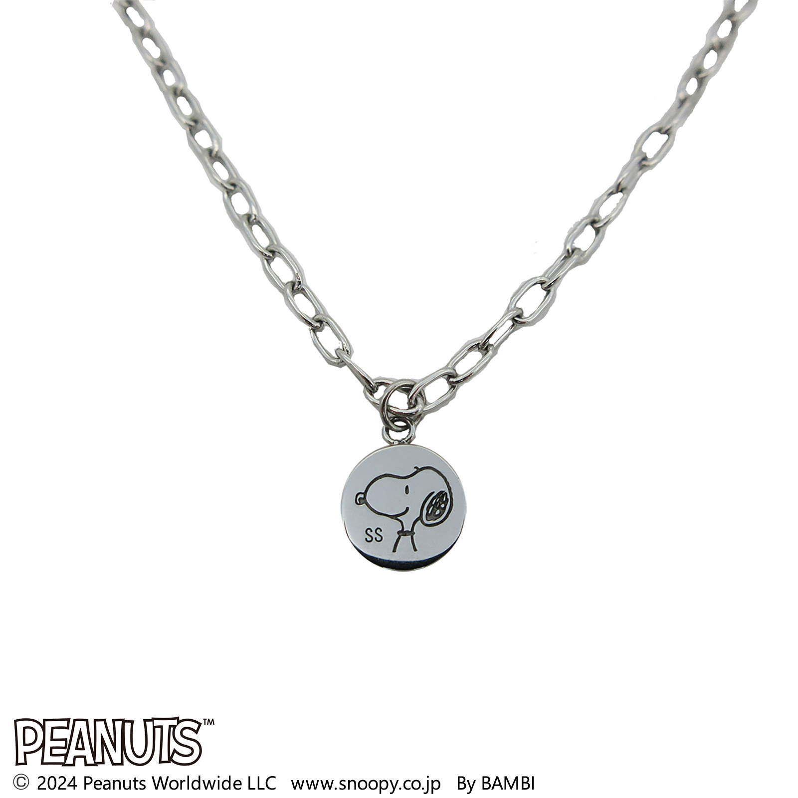 スヌーピー (SNOOPY) ステンレスネックレス