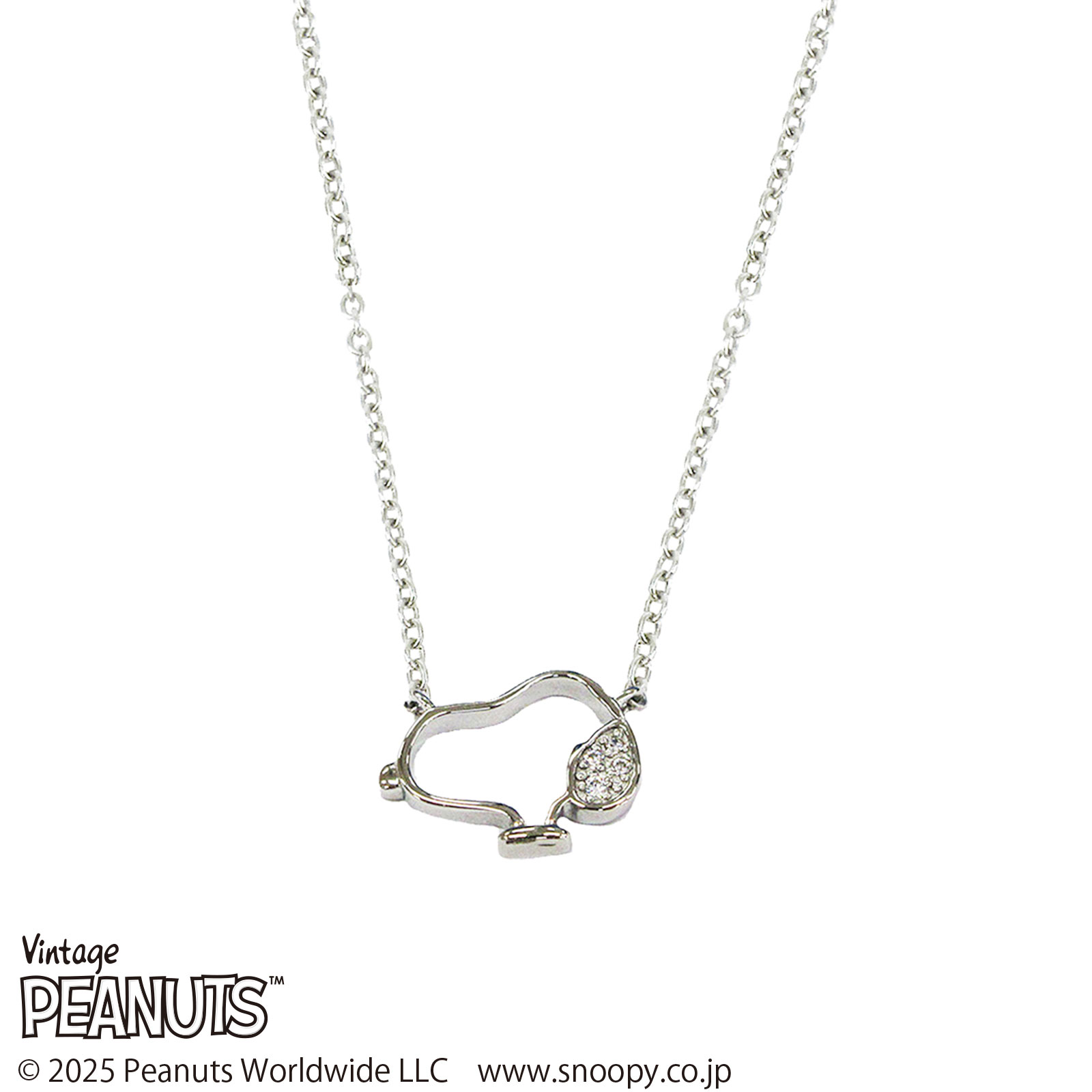 スヌーピー (SNOOPY) ステンレスネックレス