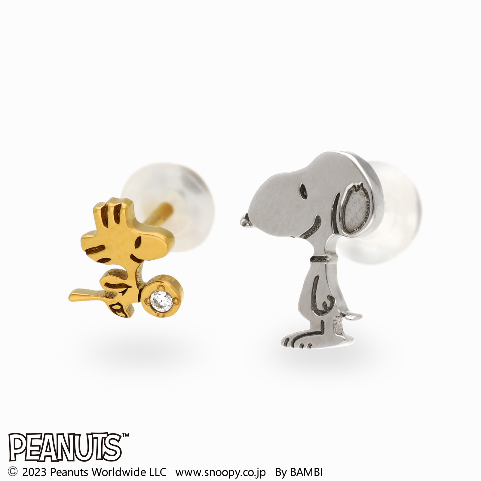 スヌーピー (SNOOPY) レディース ステンレスピアス KLPZL0003