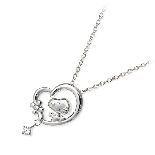 スヌーピー (SNOOPY) レディース シルバーネックレス KNIA0004