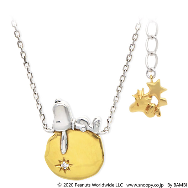 スヌーピー (SNOOPY) レディース シルバーネックレス KNIA0013