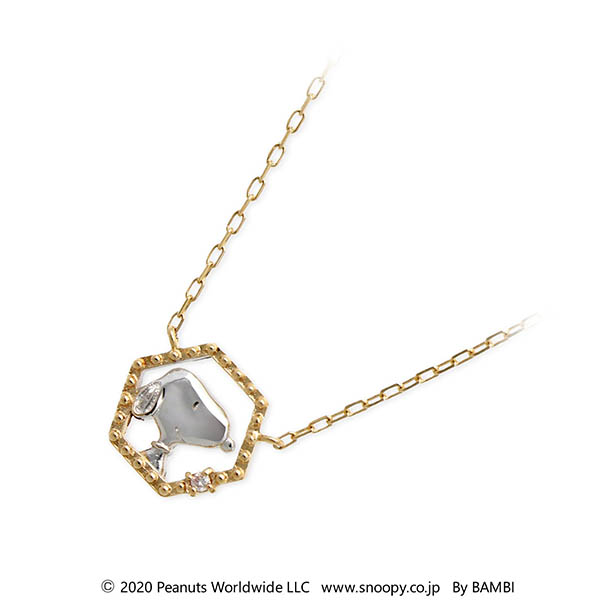 スヌーピー (SNOOPY) ゴールドネックレス