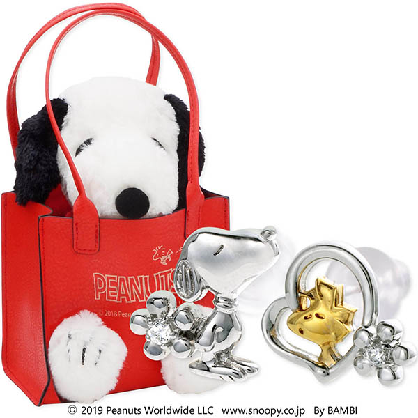 スヌーピー (SNOOPY) シルバーピアス