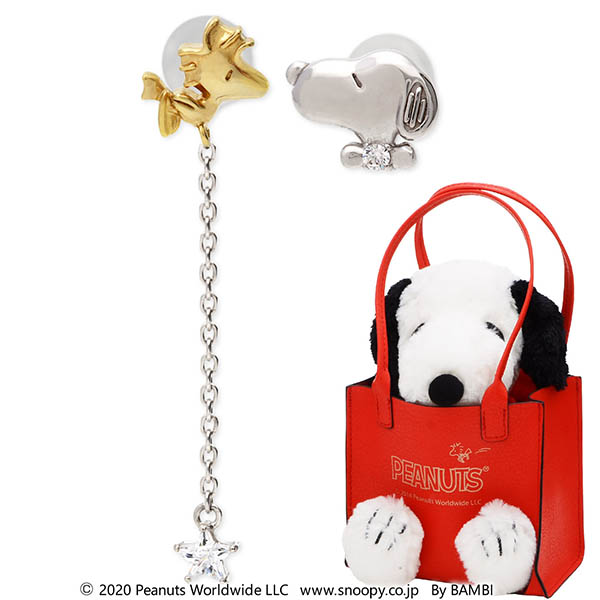 スヌーピー (SNOOPY) レディース シルバーピアス KPIL0008-K2000008