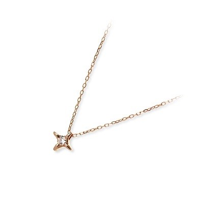 Blue Cat ホワイトゴールドゴールドネックレス