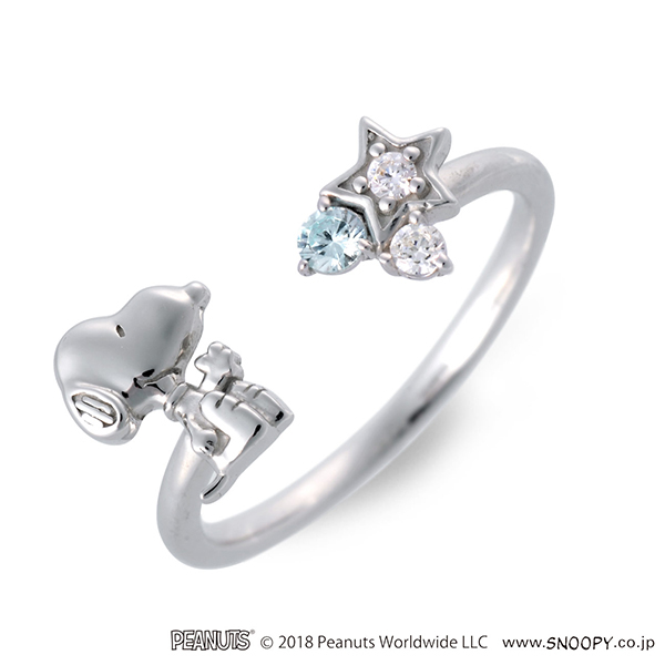 スヌーピー (SNOOPY) レディース シルバーリング KRIL006
