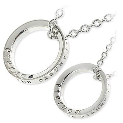 LA PUREZZA シルバーペアネックレス