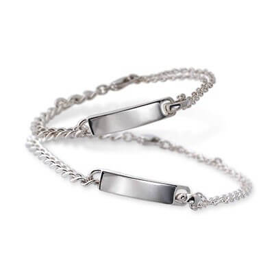 LA PUREZZA シルバーペアブレスレット