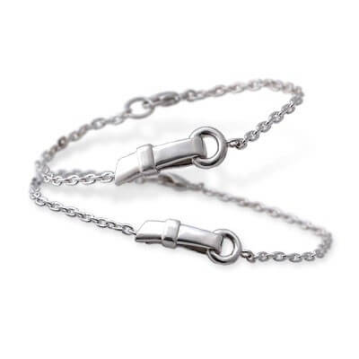 LA PUREZZA シルバーペアブレスレット