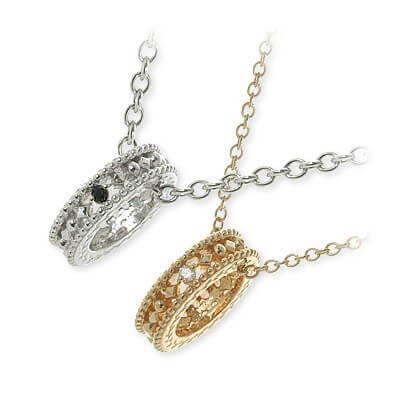 LA PUREZZA シルバーペアネックレス