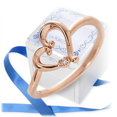 LA PUREZZA ピンクゴールドリング