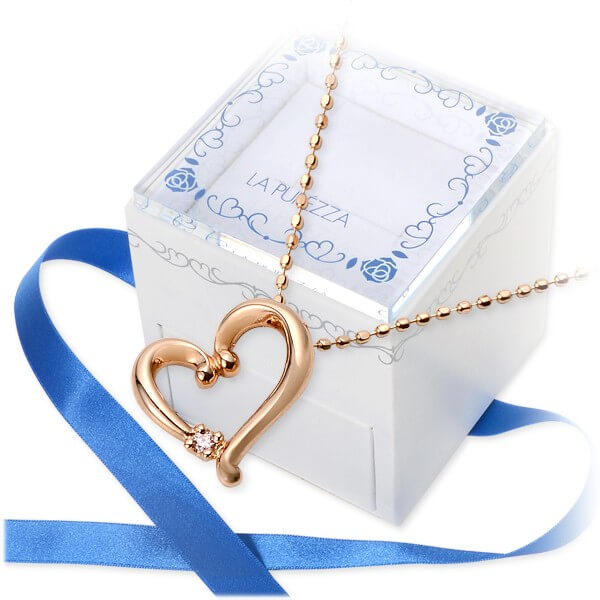 LA PUREZZA Lab Grown Diamond ピンクダイヤモンドネックレス