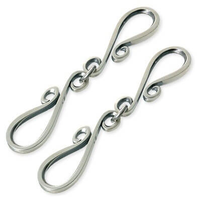 Hourokudo シルバーペアキーホルダー