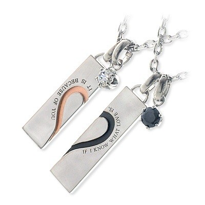 LOVERS SCENE シルバーペアネックレス