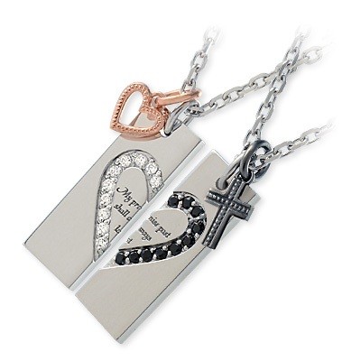 LOVERS SCENE シルバーペアネックレス