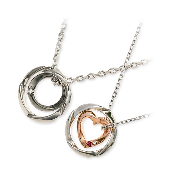 LOVERS SCENE シルバーペアネックレス