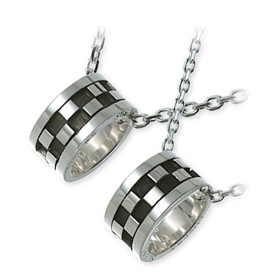 LOVERS SCENE シルバーペアネックレス