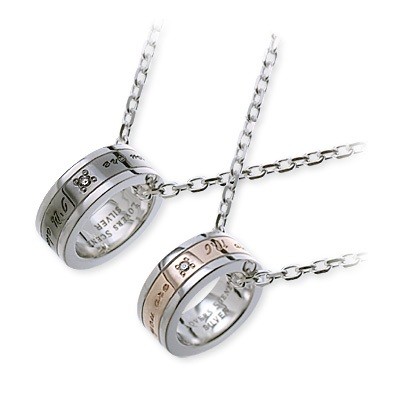 LOVERS SCENE シルバーペアネックレス