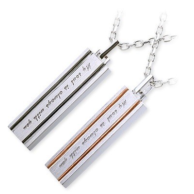 LOVERS SCENE シルバーペアネックレス