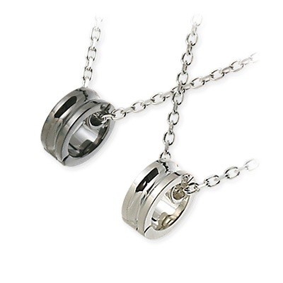 LOVERS SCENE シルバーペアネックレス