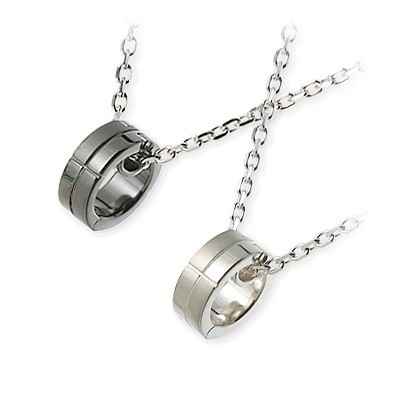 LOVERS SCENE シルバーペアネックレス