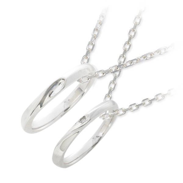 LOVERS SCENE シルバーペアネックレス