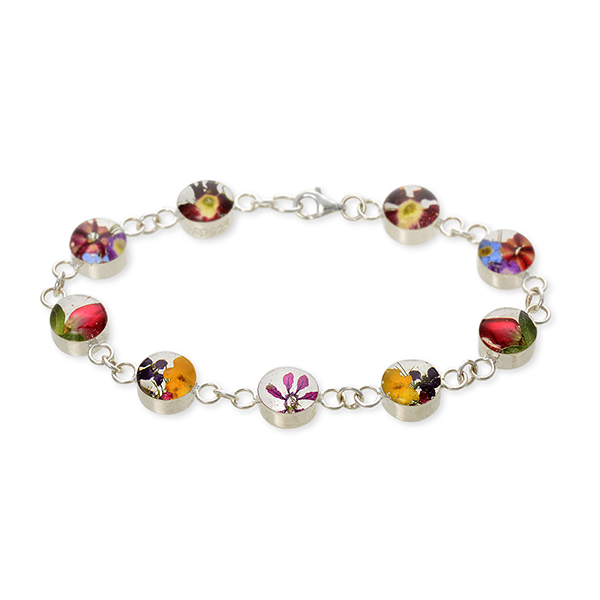 フラワーアクセサリー Candy Flower シルバーブレスレット