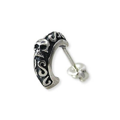 M'S COLLECTION シルバースタッドピアス(片耳用)