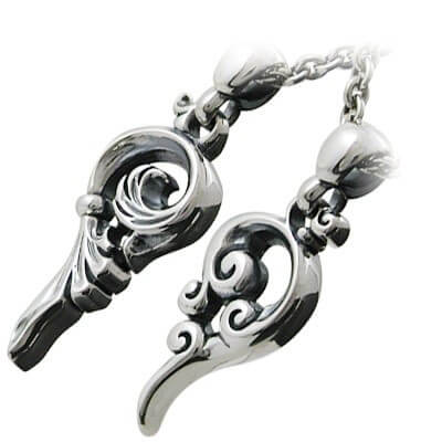 M'S COLLECTION シルバーペアネックレス